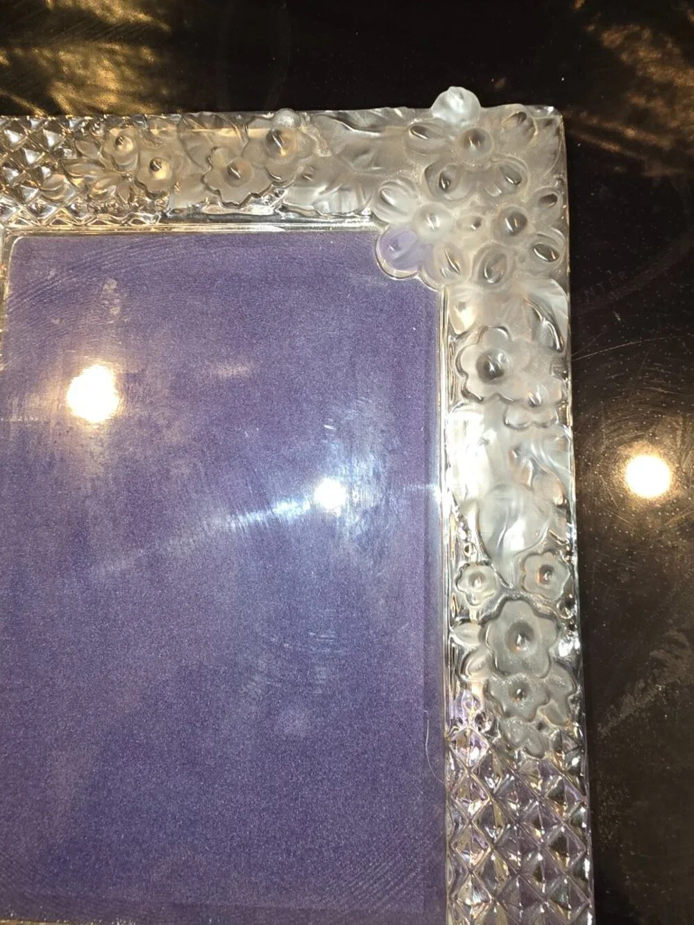Mikasa Crystal Picture Frame 7.5